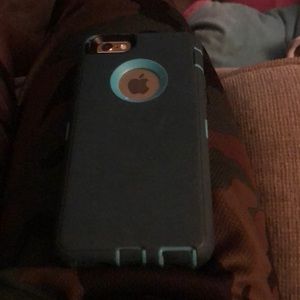 The phone comes with the case